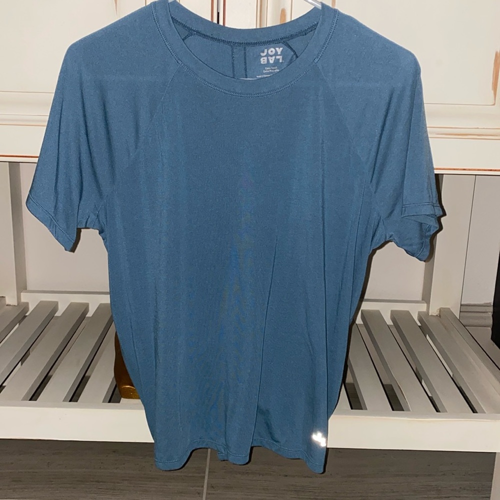 JoyLab new short sleeve slit tie back top